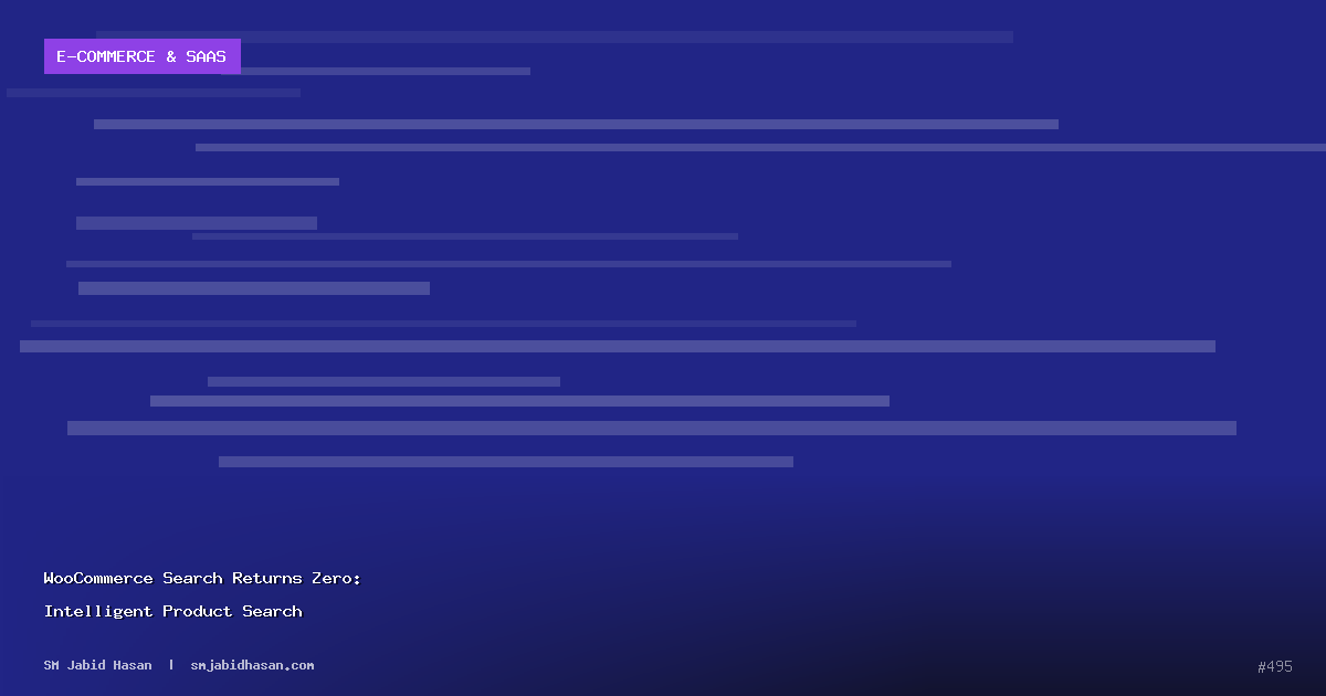 WooCommerce Search Returns Zero: Intelligent Product Search